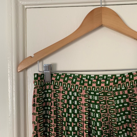 Printed Midi Skirt with Zipper - Picture 2 of 2